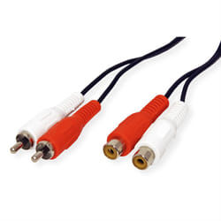 Value Câble rallonge RCA M/F, duplex 10m