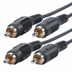 ROLINE RCA Cable, duplex ST/ST, 5m, RCA, Mâle, RCA, Mâle, 5 m, Noir