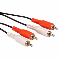 ROLINE 11.99.4338, 2 x RCA, Mâle, 2 x RCA, Mâle, 10 m, Noir