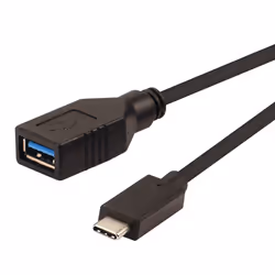 ROLINE 11029030, 0,15 m, USB C, USB A, USB 3.2 Gen 2 (3.1 Gen 2), 10000 Mbit/s, Noir