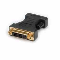 ROLINE Adaptateur DVI F / VGA M, VGA, DVI-I, Noir