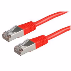 ROLINE Cordon Cat.6 S/FTP (PiMF) rouge 1,0m, Rouge, 100 Ohm, 1 mm