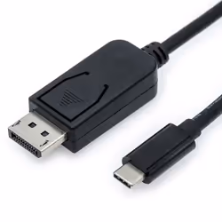 Value 11.99.5845, 1 m, USB Type-C, DisplayPort, Mâle, Mâle, Droit