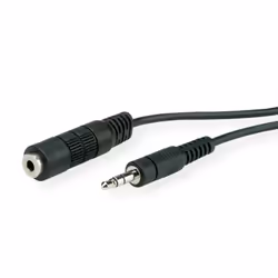ROLINE Rallonge 3,5mm 3m, 3,5mm, Mâle, 3,5mm, Femelle, 3 m, Noir