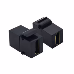 Value 25.99.8208, Plat, Noir, HDMI, HDMI, Femelle, Femelle