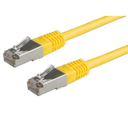 ROLINE Câble patch S/FTP cat.5e, jaune, 1m