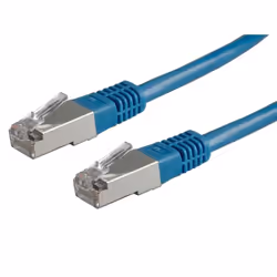 ROLINE Câble patch S/FTP cat.5e, bleu, 3 m, Cat5e, SF/UTP (S-FTP), RJ-45, RJ-45
