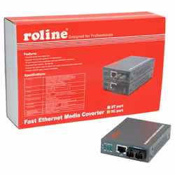 ROLINE Convertisseur Fast Ethernet RJ45/SC, Loop-back