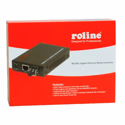ROLINE Convertisseur Gigabit, RJ-45 - LC (avec module mini-GBIC), 1000 Mbit/s, 1000 Mbit/s