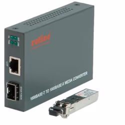 ROLINE Convertisseur Gigabit, RJ-45 - LC (avec module mini-GBIC)