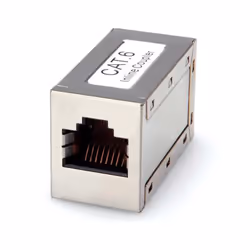 ROLINE Coupleur RJ-45 blindé, Cat. 6, RJ-45, RJ-45, Argent