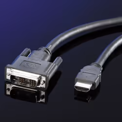 Secomp Câble de raccordement pour écran DVI (18+1) M /HDMI M 10 m