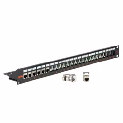 ROLINE Panneau de brassage 19" pour Keystone