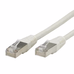 Value Cordon Cat.5e FTP confectionné gris 10,0m, 10 m, Cat5e, F/UTP (FTP), RJ-45, RJ-45