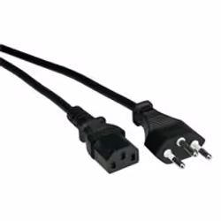 Value Câble d'alimentation noir (CH) 1,8m, 1,8 m, Coupleur C12, Coupleur C13, 250 V, 10 A