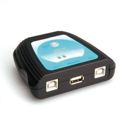 ROLINE Manual USB 2.0 Printer Switch, 2 Ports commutateur pour imprimantes Avec fil