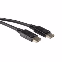 ROLINE Câble DisplayPort, DP M - DP M 5,0m, 5 m, DisplayPort, DisplayPort, Noir, Mâle/Mâle