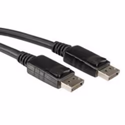 ROLINE Câble DisplayPort DP M - DP M 5,0m, 5 m, DisplayPort, DisplayPort, Mâle, Mâle, Noir