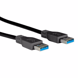 ROLINE Câble USB 3.0 Type A-A 3,0m, 3 m, USB A, USB A, USB 3.2 Gen 1 (3.1 Gen 1), Mâle/Mâle, Noir
