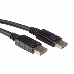 Value 11045609, 10 m, DisplayPort, DisplayPort, Mâle, Mâle, Noir