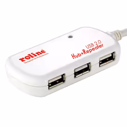 ROLINE Hub USB 2.0 4 ports avec Repeater 12m