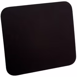 ROLINE Tapis de souris noir, Noir, Monochromatique, Nylon, Repose-poignets, Base antidérapante