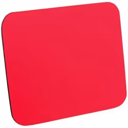 ROLINE Tapis de souris rouge, Rouge, Monochromatique, Nylon, Repose-poignets, Base antidérapante