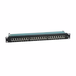Value Kat.6 19"-Patchpanel, 24 P, geschirmt, schwarz, Noir