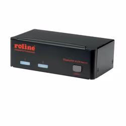 ROLINE Switch KVM DisplayPort, 1 Utilisateur - 2PCs