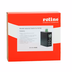 ROLINE Switch industriel 5 ports RJ-45 non administrable, Full duplex