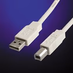 ROLINE Câble USB 2.0 Type A-B 3.0m, 3 m, USB A, USB B, 480 Mbit/s, Blanc