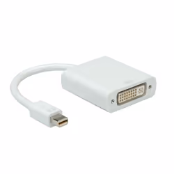 Secomp Adaptateur Mini DisplayPort-DVI, MiniDP M - DVI F, Mini DisplayPort, DVI, Mâle, Femelle, Blanc, 100 mm