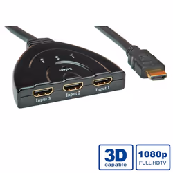 Value Switch HDMI, 3 PCs - 1 écran