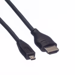 ROLINE Câble HDMI High Speed avec Ethernet, HDMI M - Micro HDMI M 2,0m