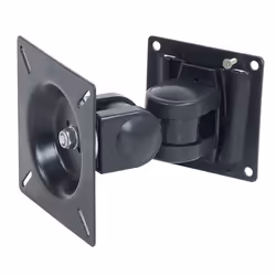 Value Fixation LCD, montage mural, 2 pivots, 75 x 75 mm, 100 x 100 mm, 0 - 180°, 180°, Acier, Noir