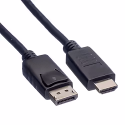 ROLINE 11.04.5779 câble vidéo et adaptateur 1,5 m DisplayPort Noir