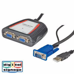 Value Distributeur vidéo portable, 2 ports, 250MHz