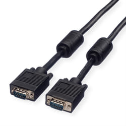 ROLINE Câble écran HD15 M/M avec noyaux de ferrite + DDC 10 m