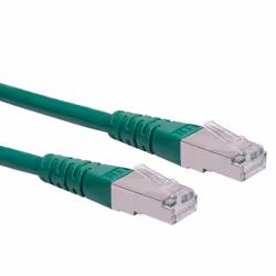 ROLINE Cordon Cat.6 S/FTP (PiMF) vert 1,5m, 1,5 m, Cat6, S/FTP (S-STP), RJ-45, RJ-45
