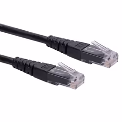 ROLINE Cordon Cat.6 UTP noir 1,5m, 1,5 m, Cat6, U/UTP (UTP), RJ-45, RJ-45