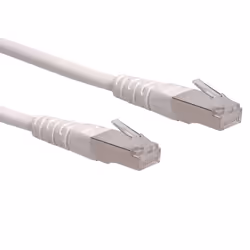 ROLINE Câble Patch S/FTP (PiMF) catégorie 6, blanc 0,3m, 0,3 m, Cat6, S/FTP (S-STP), RJ-45, RJ-45