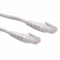 ROLINE Cordon Cat.6 UTP blanc 1,0m, 1 m, Cat6, U/UTP (UTP), RJ-45, RJ-45