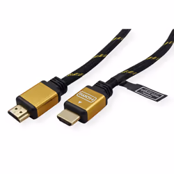 ROLINE GOLD Câble HDMI High Speed avec Ethernet, M-M 1,0m