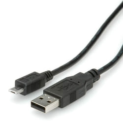 ROLINE Câble USB 2.0, USB A mâle - Micro USB B mâle 3,0m