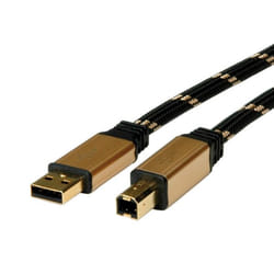 ROLINE GOLD Câble USB 2.0, type A-B 1,8m