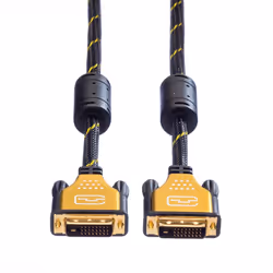 ROLINE GOLD Câble pour écran DVI, M-M, (24+1) dual link 5,0m - Vue supplémentaire 4