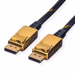 ROLINE GOLD Câble DisplayPort DP M - DP M 2,0m, 2 m, DisplayPort, DisplayPort, Mâle, Mâle, 4096 x 2560 pixels