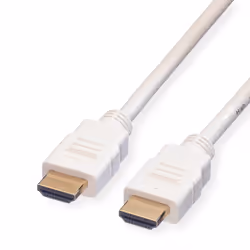 ROLINE Câble HDMI High Speed avec Ethernet, blanc 2,0m, 2 m, HDMI Type A (Standard), HDMI Type A (Standard), Compatibilité 3D ...