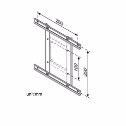 ROLINE Adaptateur VESA 100x100-100x200/200x200 - Vue supplémentaire 4