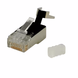 ROLINE Connecteur modulaire blindé Cat. 6 pour fil solide 10 unités, Transparent